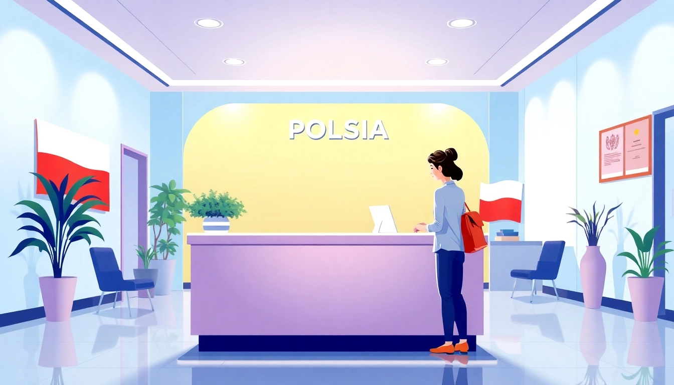 Secure your Polonya Vize Randevu' with a friendly consulate staff at the reception desk.