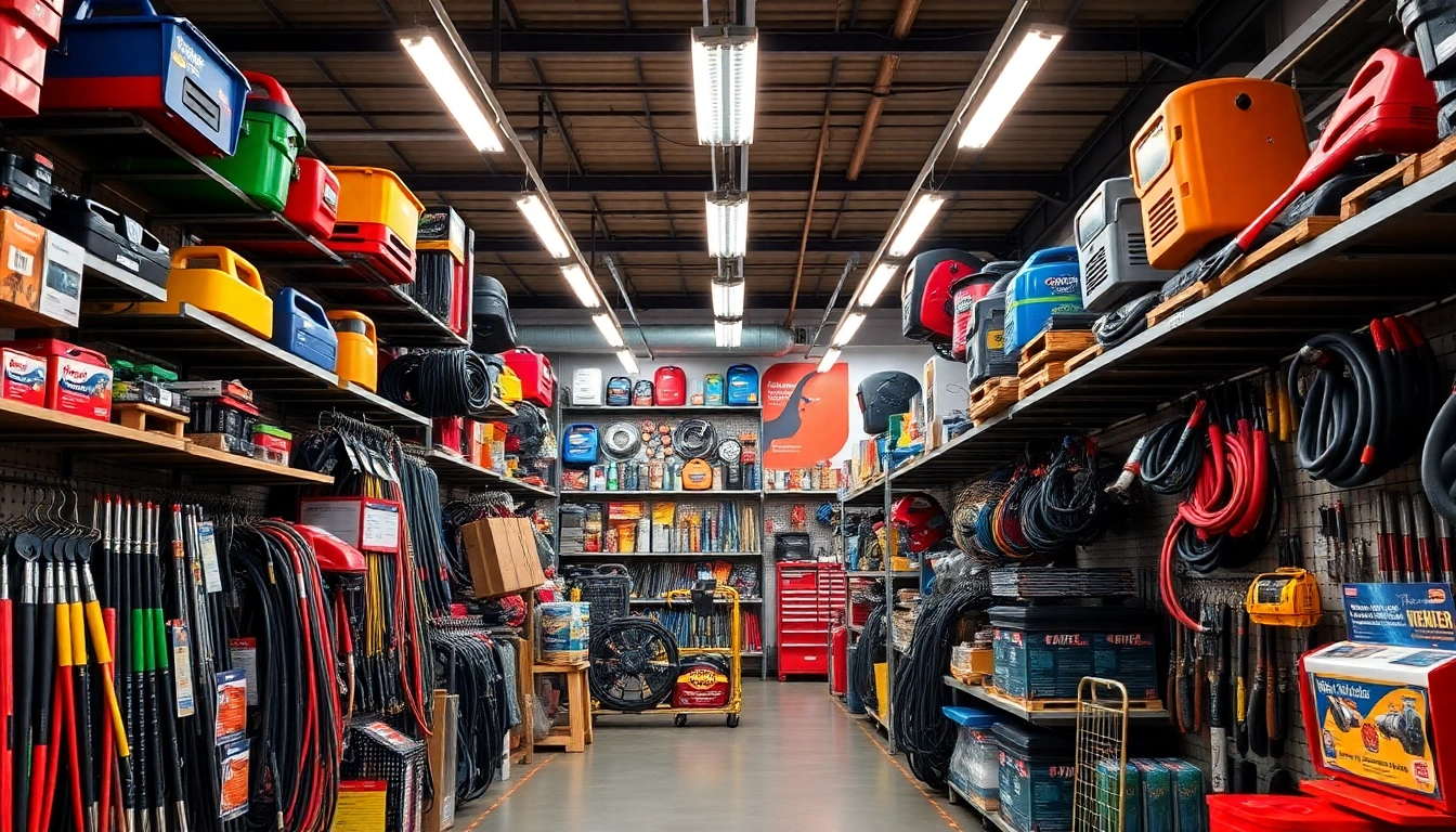 Shop for welding supplies near me, featuring a wide range of tools and equipment in a vibrant store aisle.