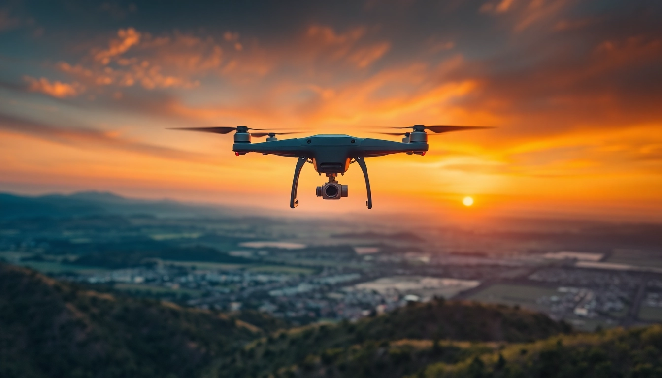 Showcasing drone photography license requirements in an engaging aerial view of landscapes.