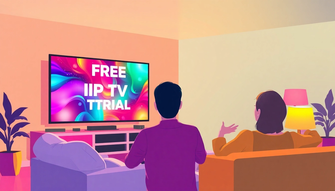 Experience a seamless free IPTV trial while enjoying vibrant channels in a luxurious home setting.