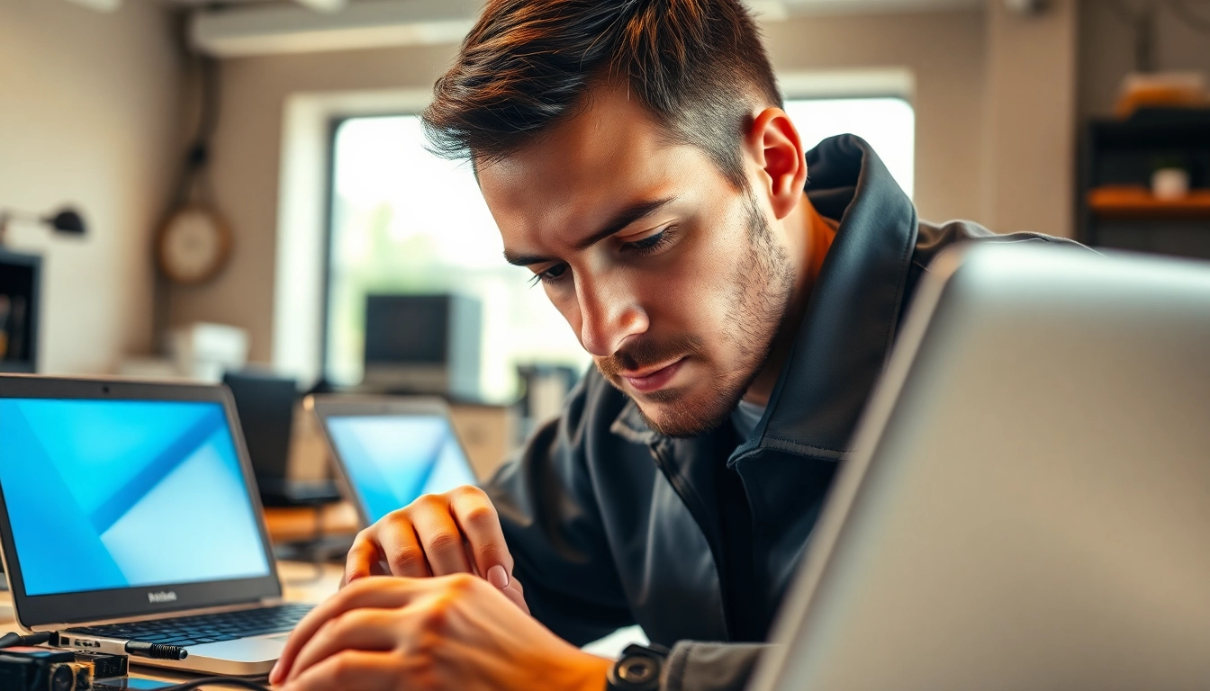 Riparazione computer settimo torinese in un ambiente professionale con un tecnico esperto.