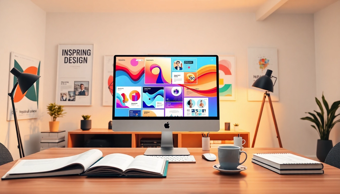Create stunning visuals with AI design tools for businesses in an inspiring workspace.