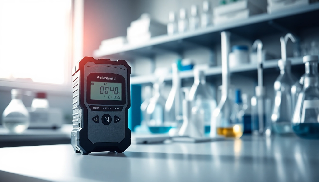 Detecting Propylene Oxide gas with a precise gas detector in a modern lab setting