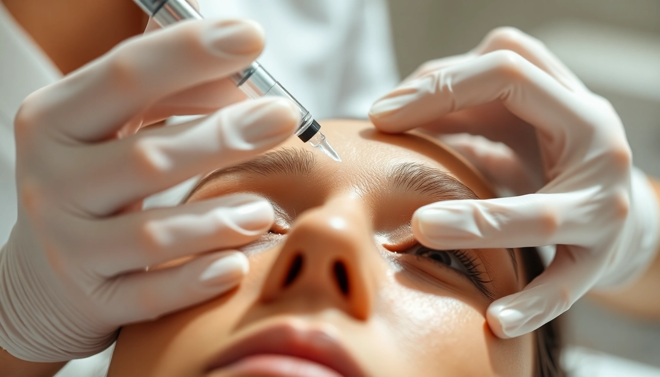 Behandlung von Falten mit Botulinumtoxin in einer modernen Ästhetikpraxis in Zürich.