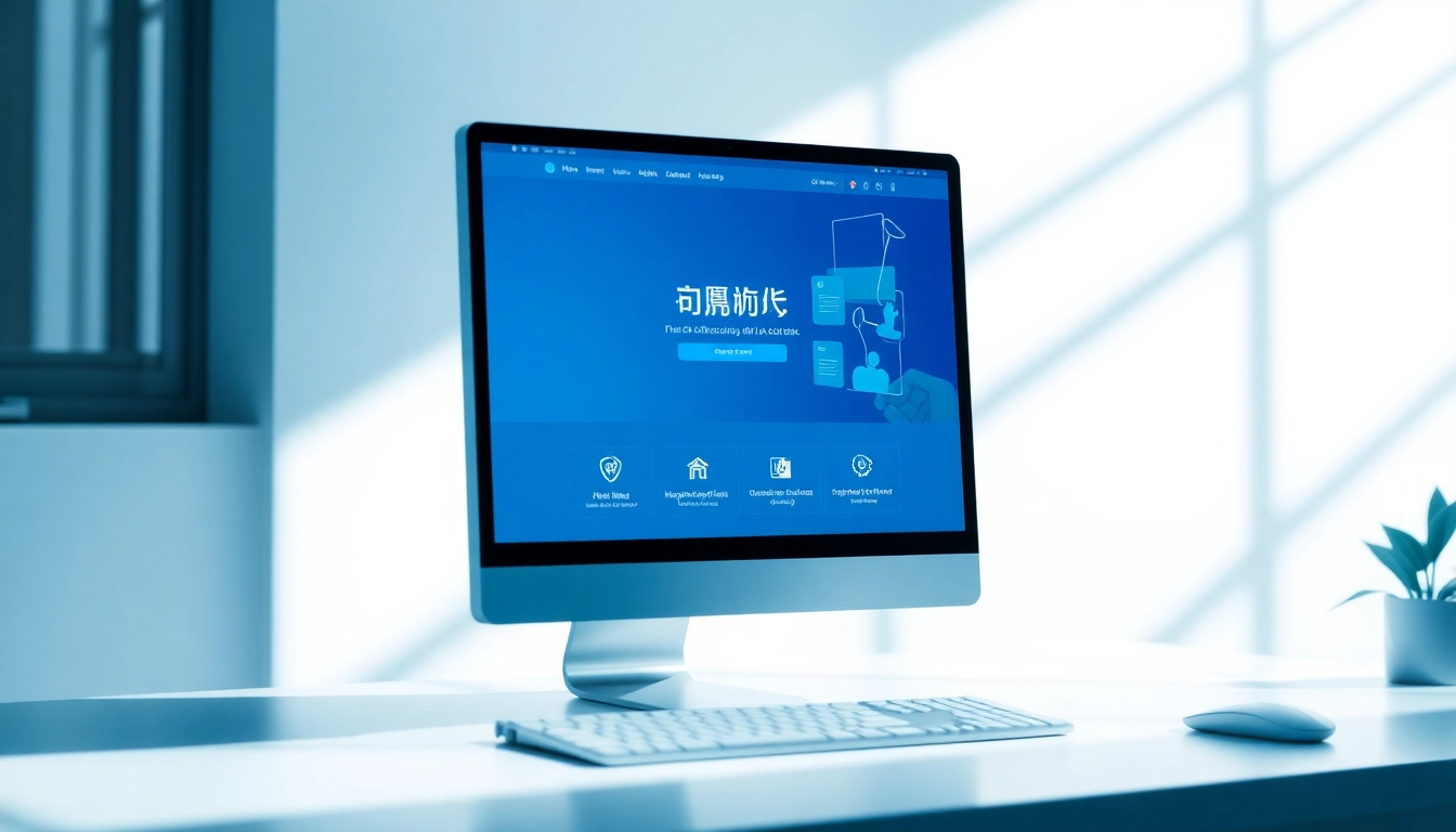 Engage with the美洽官网 innovative interface displayed on a modern computer, illustrating user interaction.