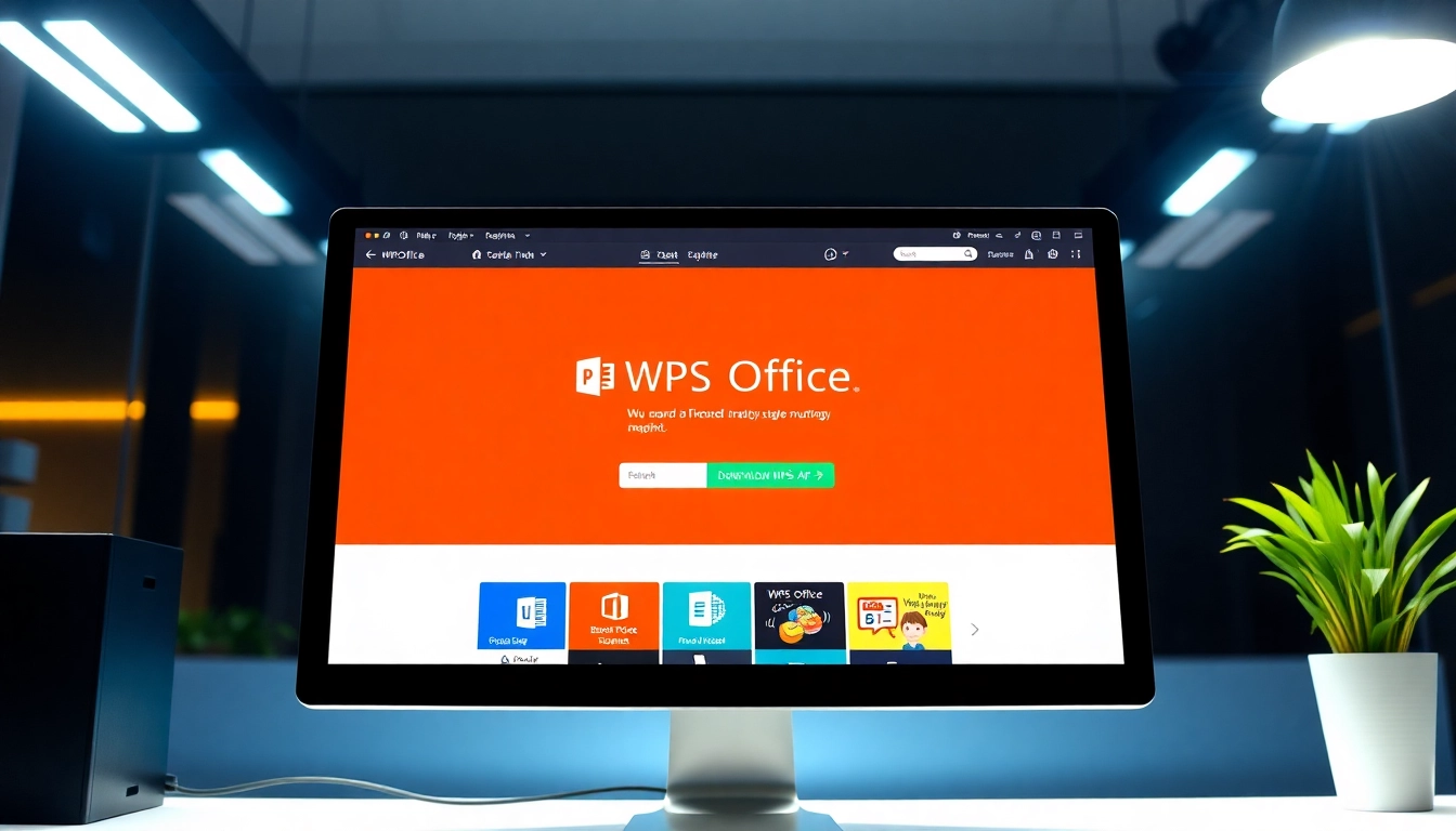 Download the WPS Office software interface showcasing key features and easy navigation.