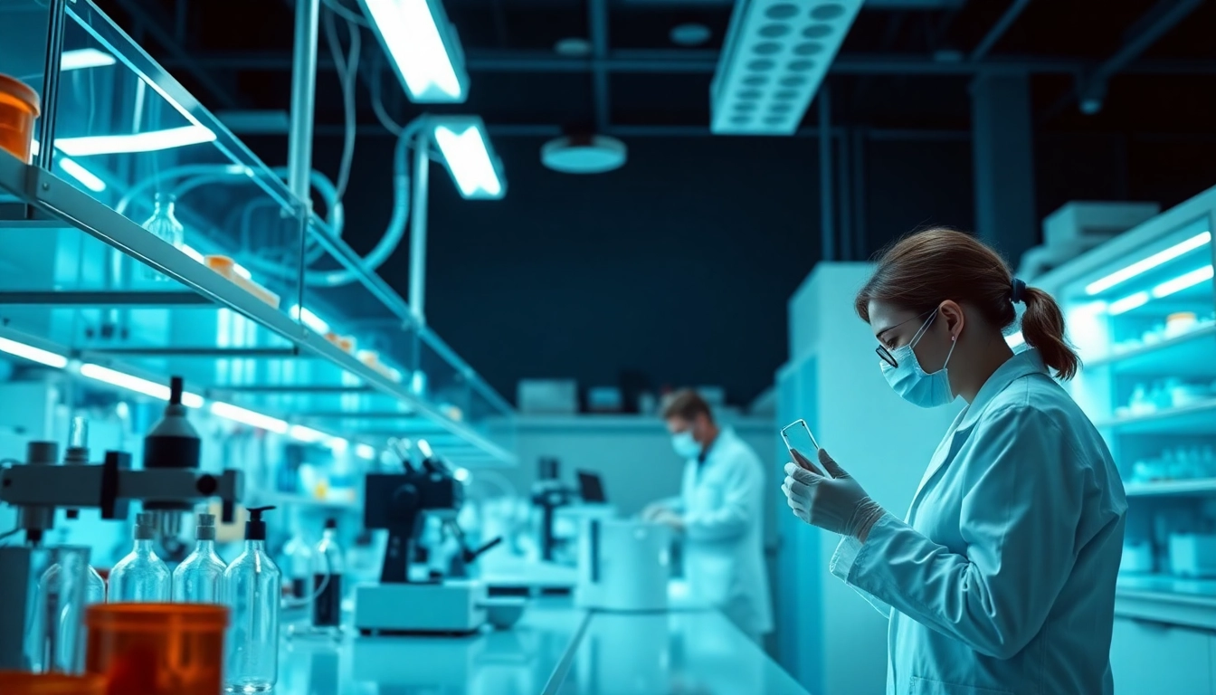 Scientists conducting all check procedures for pluripotent stem cell media in a lab setting.