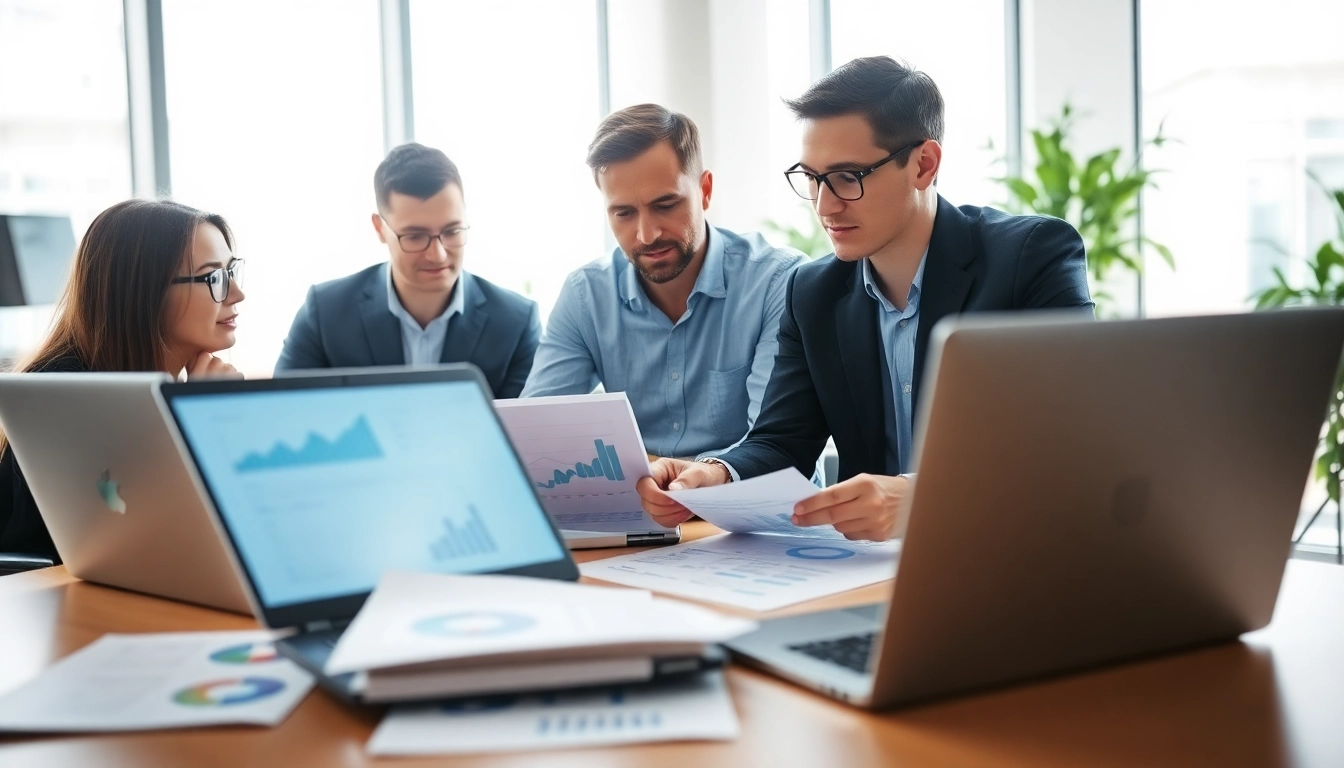 Analyze competitors using AI for competitive intelligence with data-driven insights in an office.