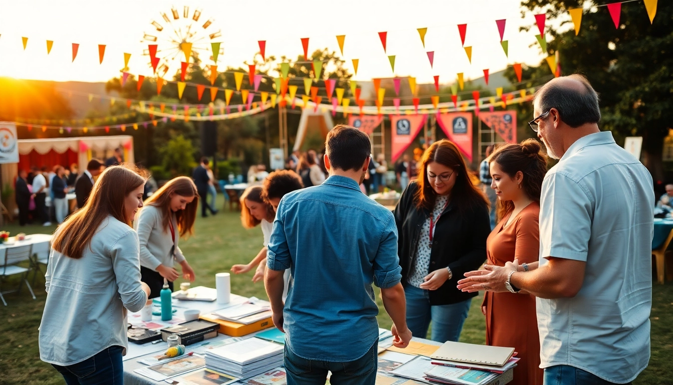 Plan engaging wildfire events featuring vibrant decorations and a lively atmosphere.