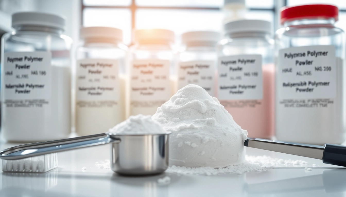 Mixing Redispersible Polymer Powder into a smooth paste in a professional laboratory setting.