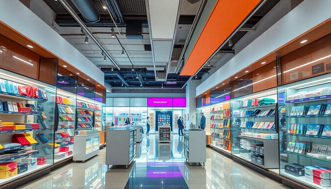 Explore the vibrant shopping environment at Ultimateshops, showcasing diverse retail displays and modern design.