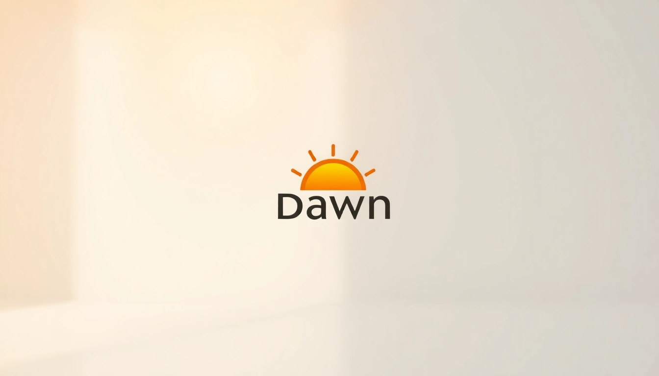 Design a unique dawn logo embodying freshness and optimism with warm colors.